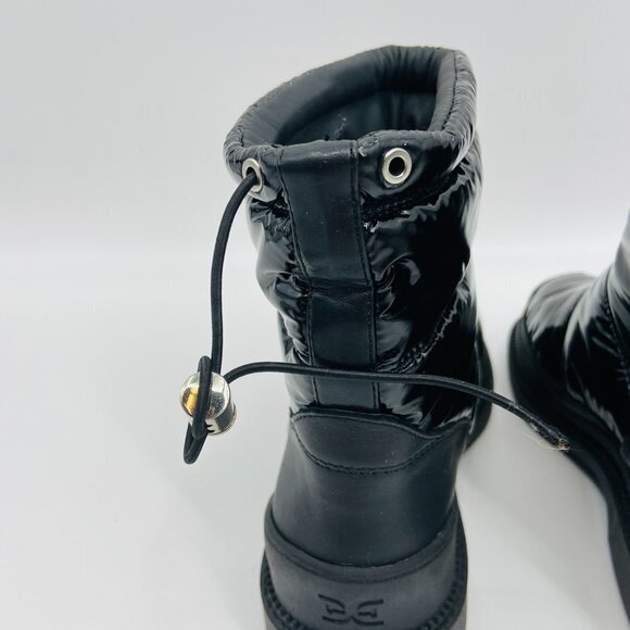 SAM EDELMAN Carlton Black Patent Leather Snow Boots Size 6 - Picture 9 of 9
